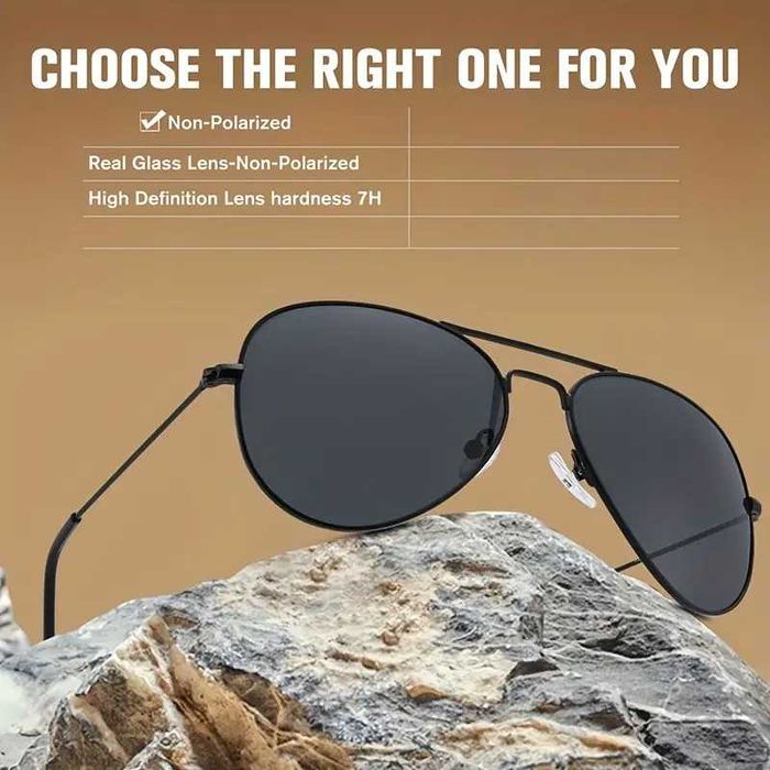 Черни Очила Стил Авиатор