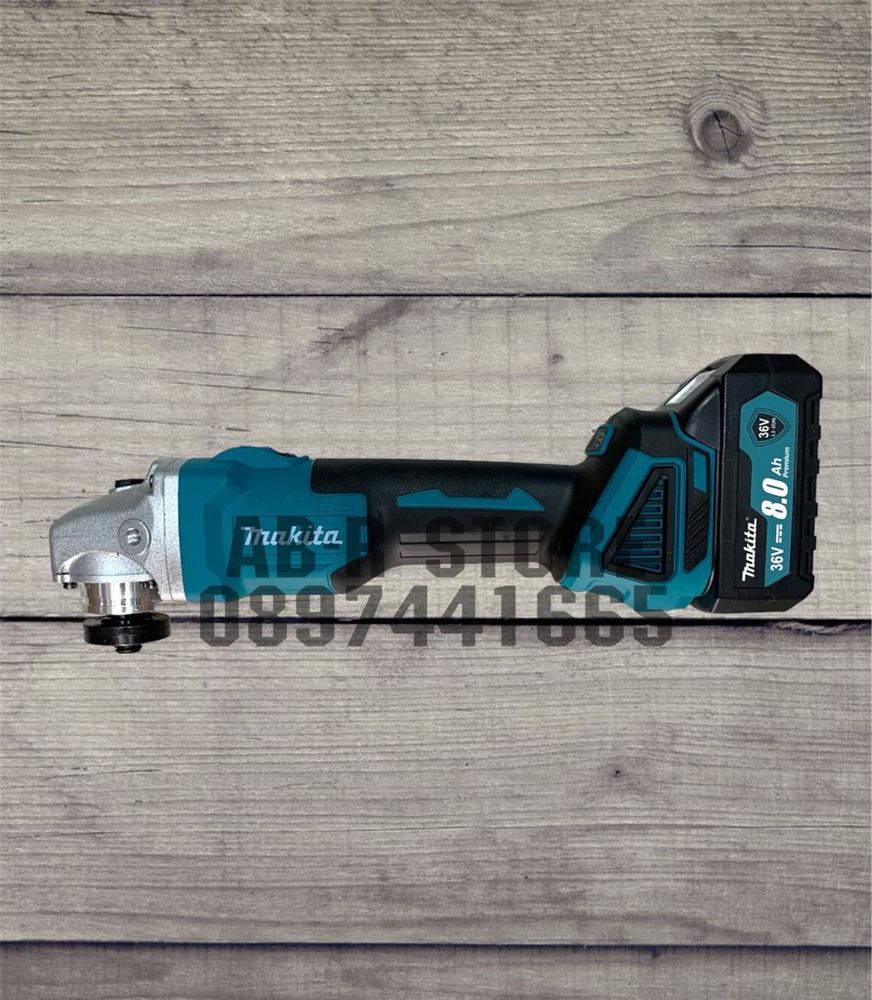 Акумулаторен БЕЗЧЕТКОВ Ъглошлайф MAKITA 36V 8.0Ah ФЛЕКС