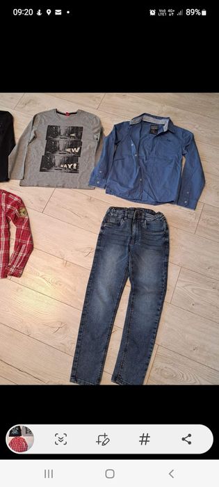 Lot haine baiat blugi bluza camasa marimea 134 140 9-10 ani