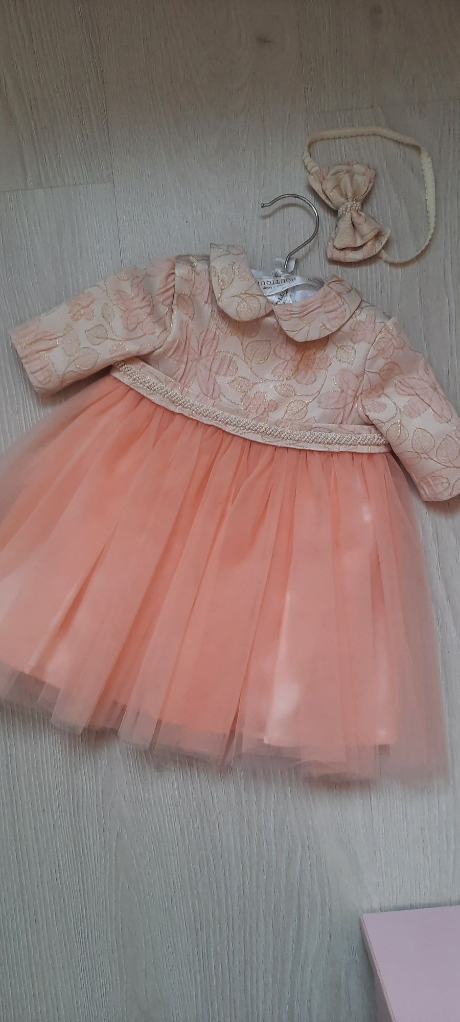 Rochita bebe fetita eleganta 0-6 luni