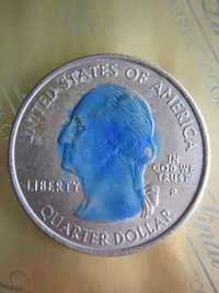 НЕВЕРОЯТНО РЯДКА холо лимитирана четвърт доларова монета от 2005 Р