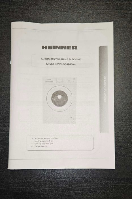 Пералня Heinner HWM-V5080D++