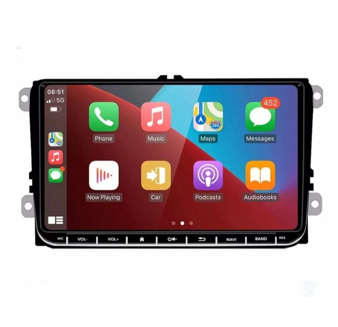 Navigatie Skoda Octavia 2 VW Golf 6 5 Passat B6 B7 Polo Carplay 1-8GB