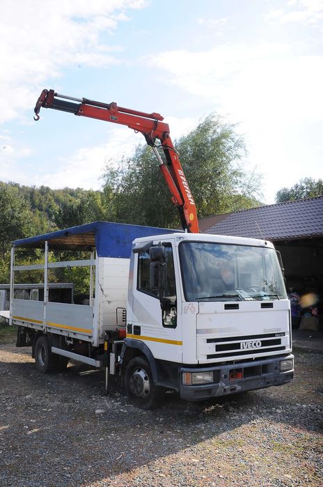 Camion cu macara+bena cu lift IVECO EuroCargo 75E15 2001 4.0TDi 150 CP