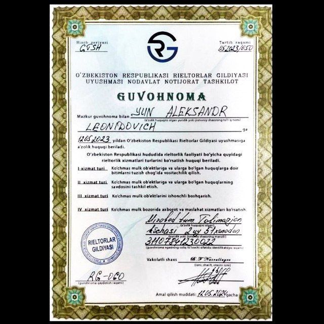 Professional Real Estate Services in Tashkent— 7 Years of Experience