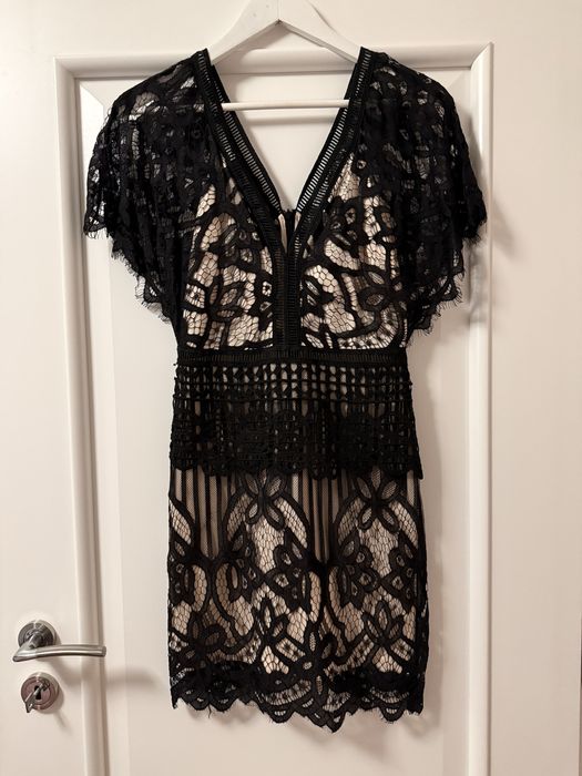 Rochie scurta din dantela, marca Boohoo
