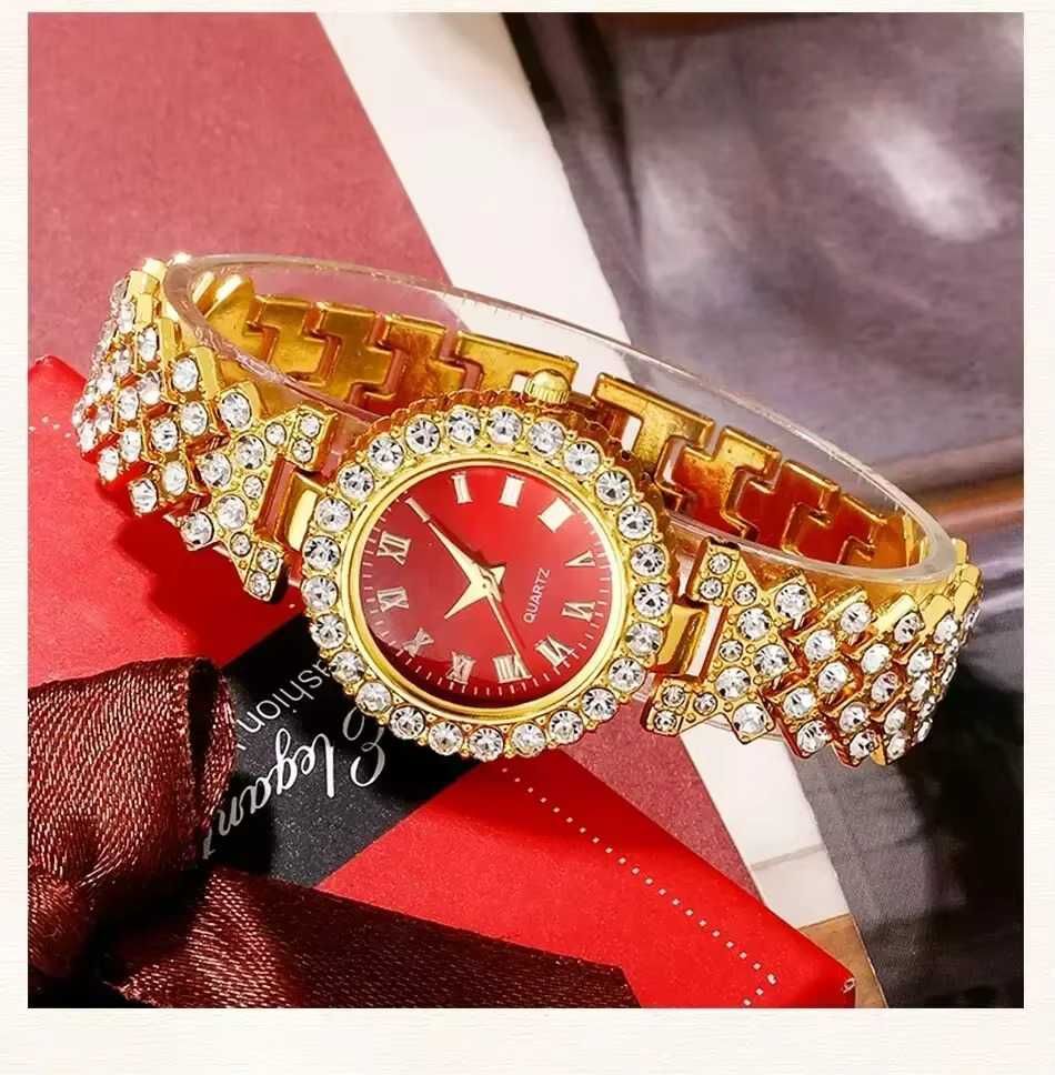 Set Bijuterii Accesorii Cadou Ceas Colier Cercei Inel