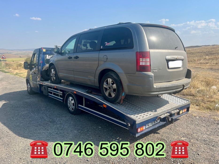 Tractari auto Tulcea NON-STOP dube / platforma -Asistenta Rutiera