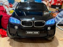 Акумулаторен джип BMW X6M 12V с меки гуми и кожена седалка