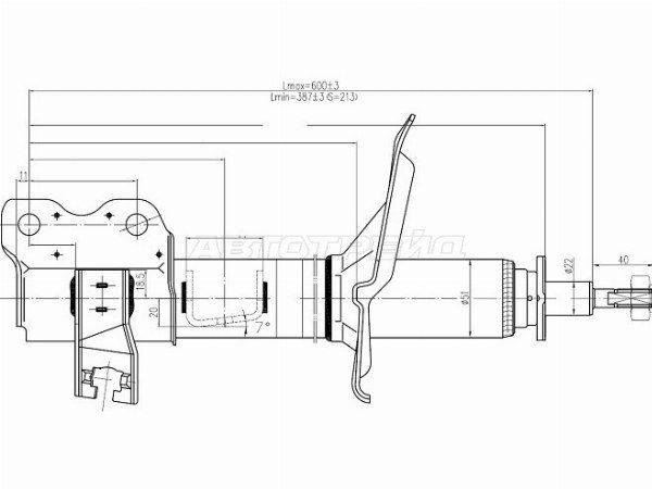 Стойка задняя Nissan X-trail