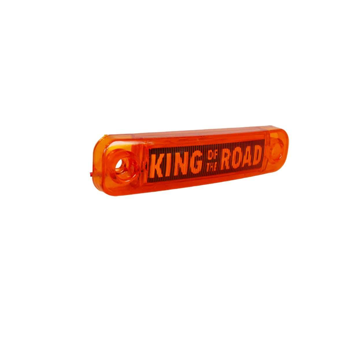 1бр. ЛЕД LED габарити King Of The Road ОРАНЖЕВ , 12-24V