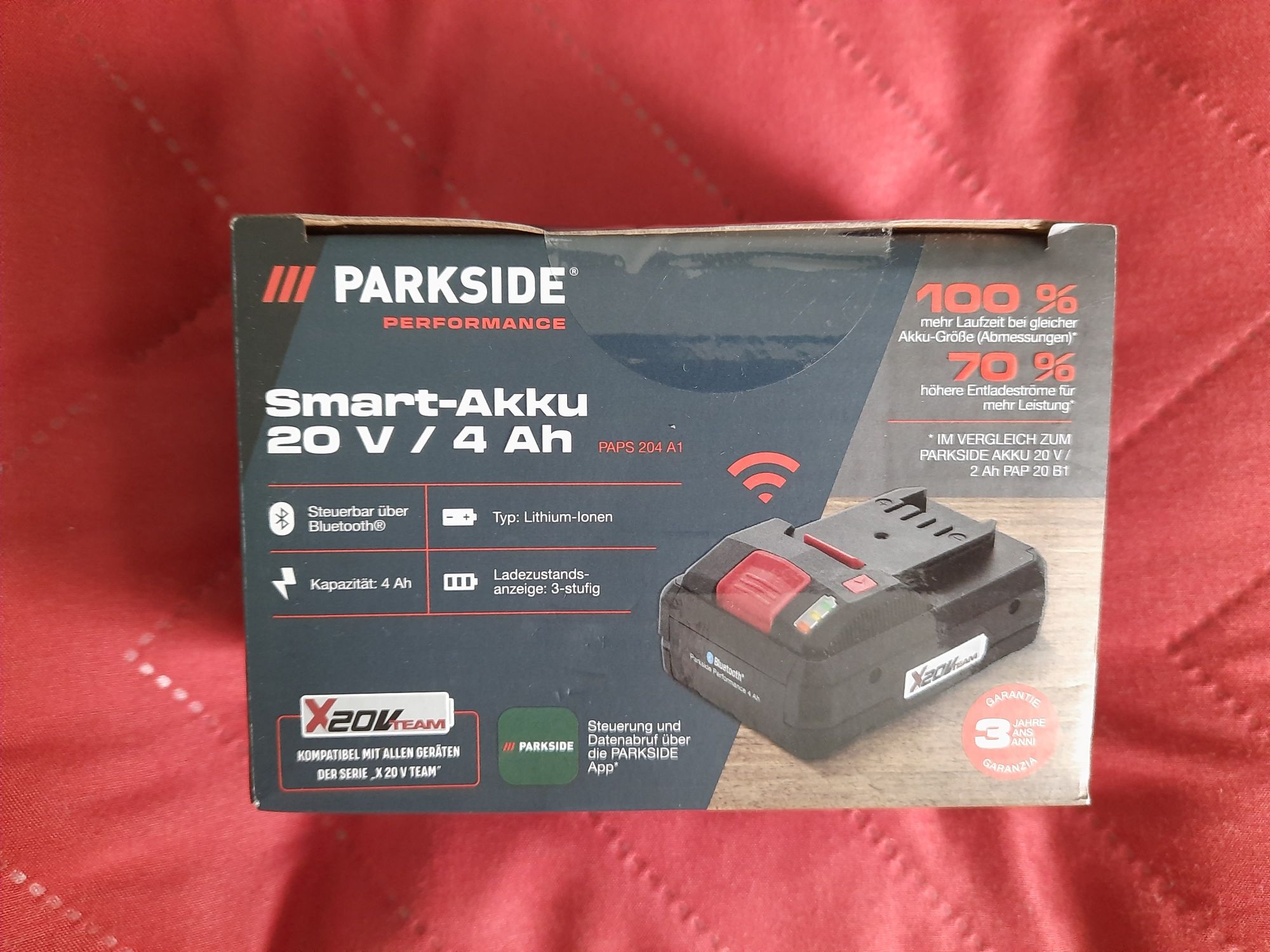 Acumulator smart parkside