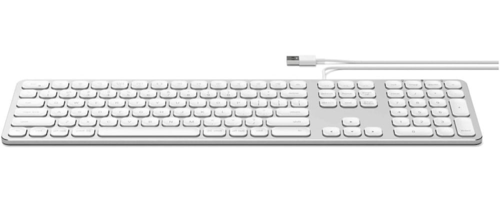 Tastatura cu fir Satechi pentru Mac, Aluminiu, US, Argintiu