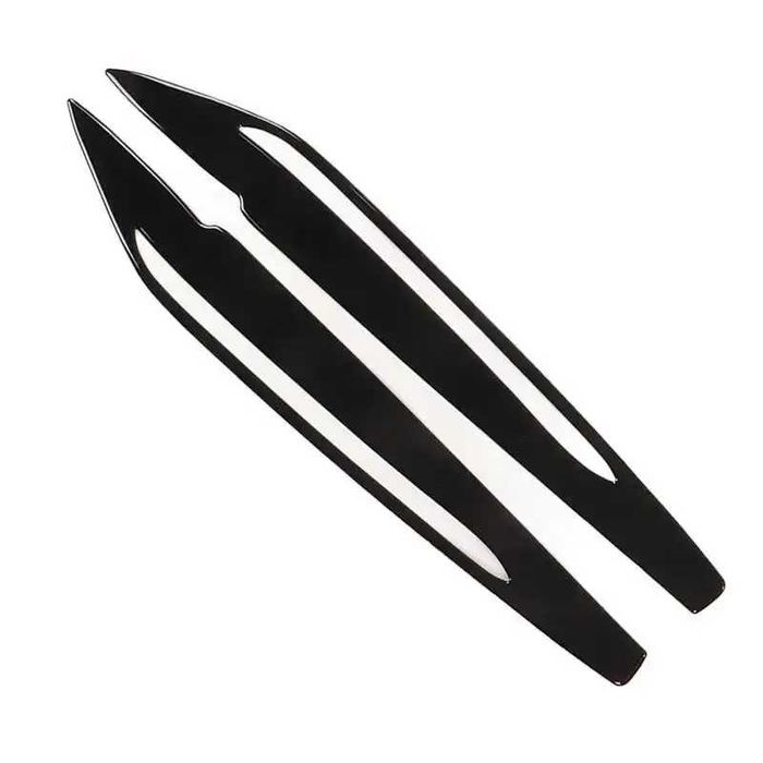 Set 2 Pleoape Faruri Far Adeziv BMW X5 F15 2014 - 2018, Negru Lucios