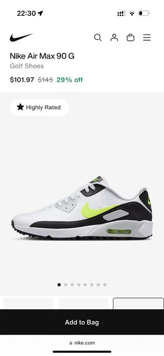 Кроссовка Nike Air Max 90 golf