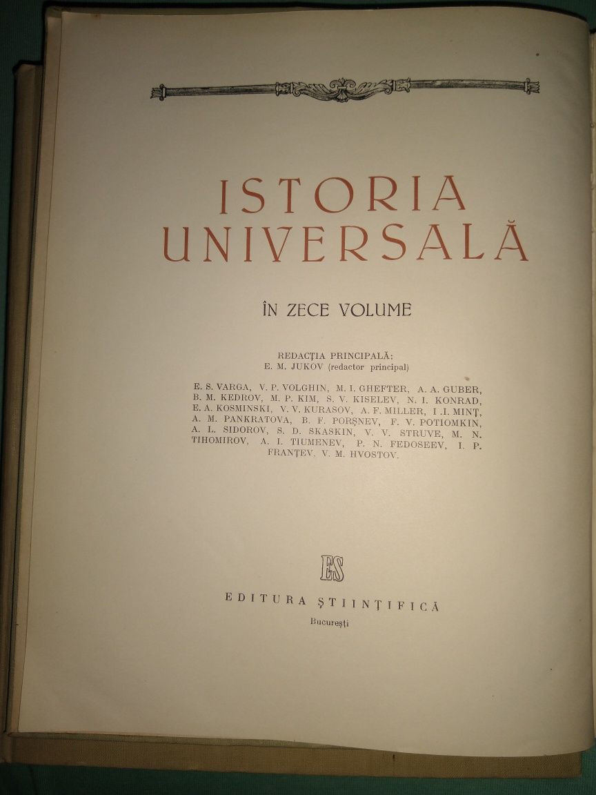 Istoria universala in zece volume. vol I si III