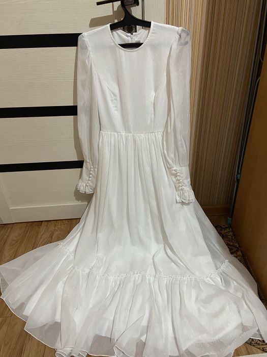 Шифон матасынын қазақша көйлек