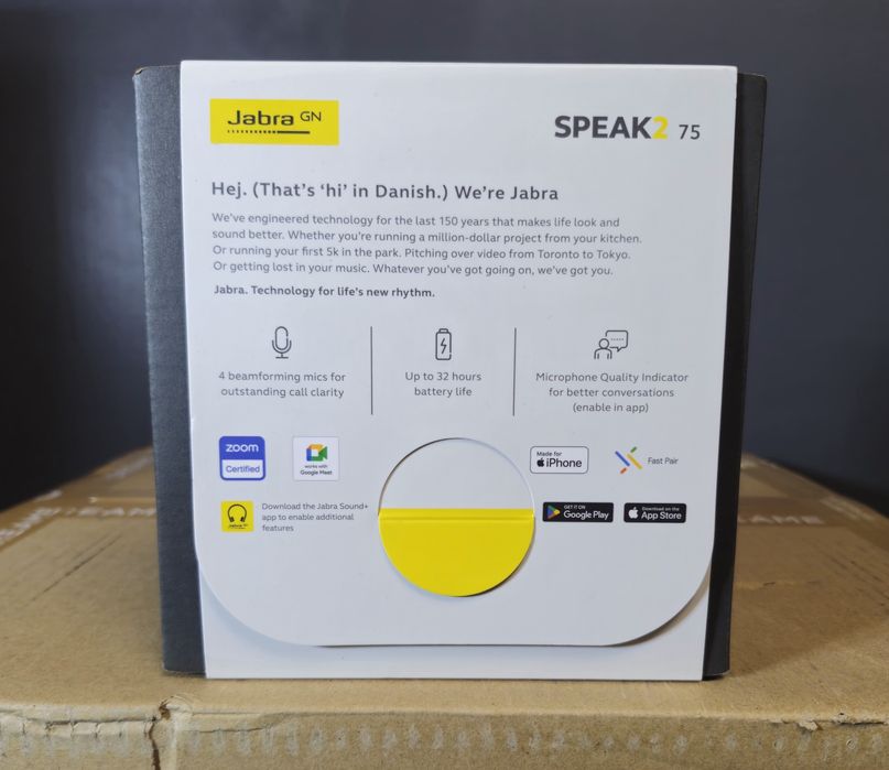 Sistem de Conferinta Bluetooth, Jabra, Speak2 75, USB-C, Negru