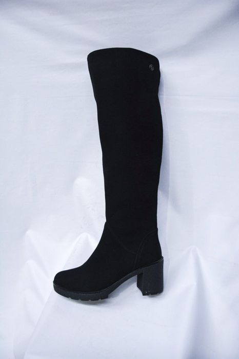 35 Женские зимние ботфорты нат замша