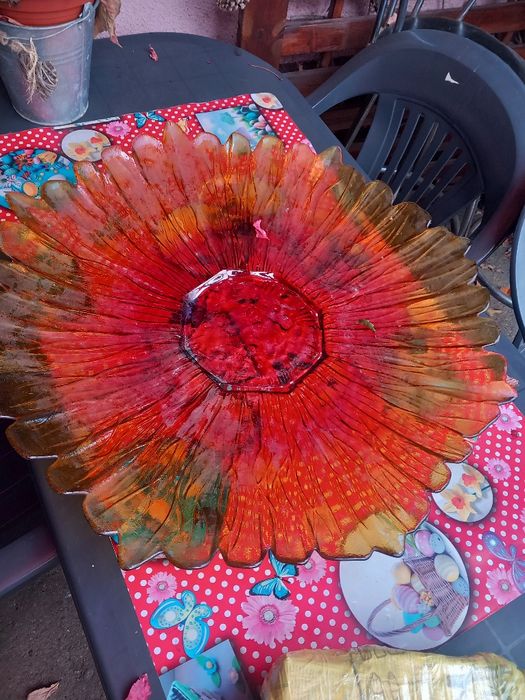 Fructiera mare stil floare