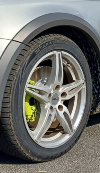Jante 5x112 R17 cu anvelope All Seasons Noi