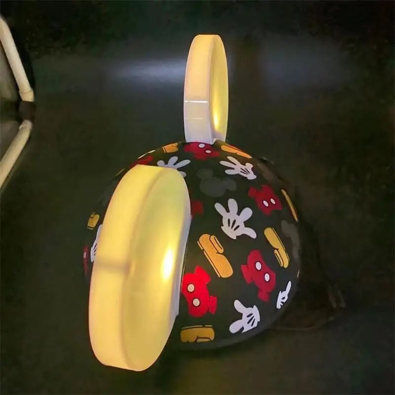 Черная шапка со светящимися ушками, Микки Маус
