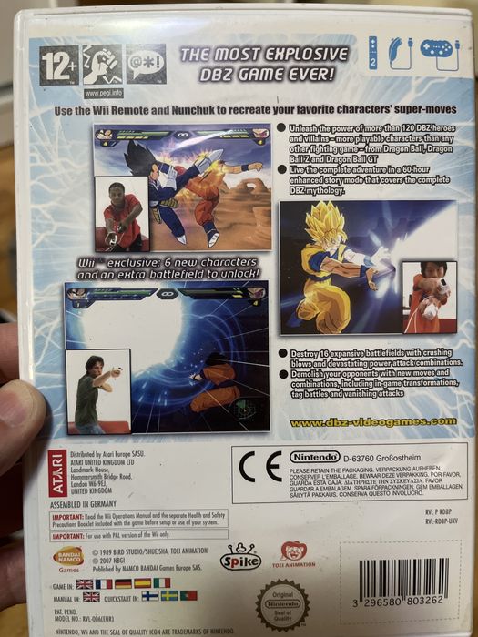 Dragon ball z budokai tenkaichi 2 Wii( Pal )