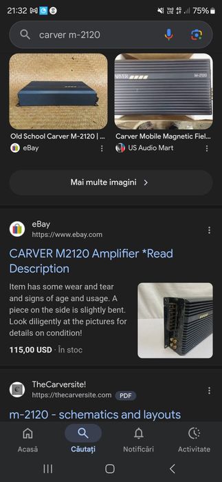 Amplificator CARVER M-2120