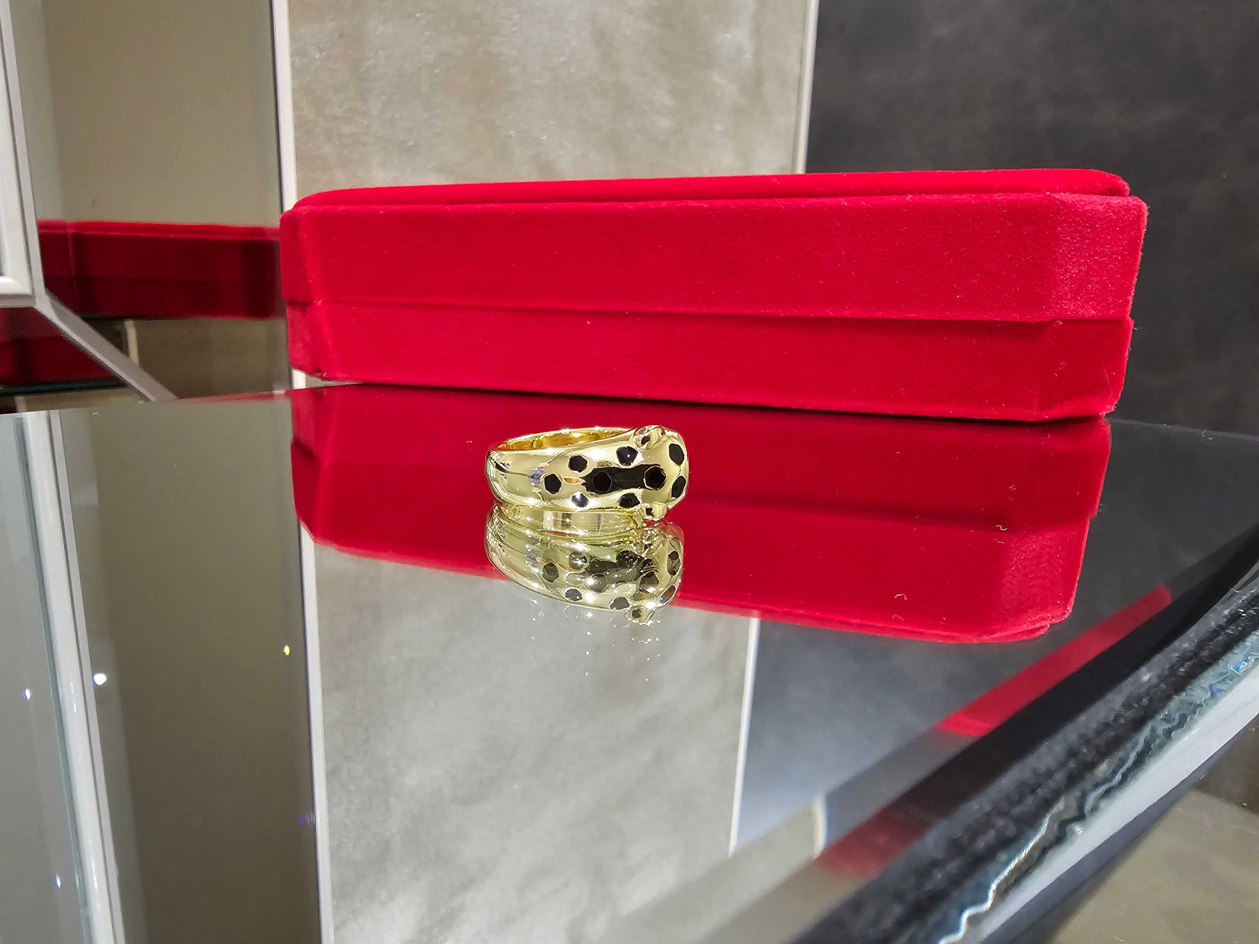 CARTIER Panthere de Cartier Gold Black Дамски Пръстен