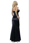 Rochie neagra satin NOUA
