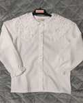 Bluza alba măr 130  7-8 ani