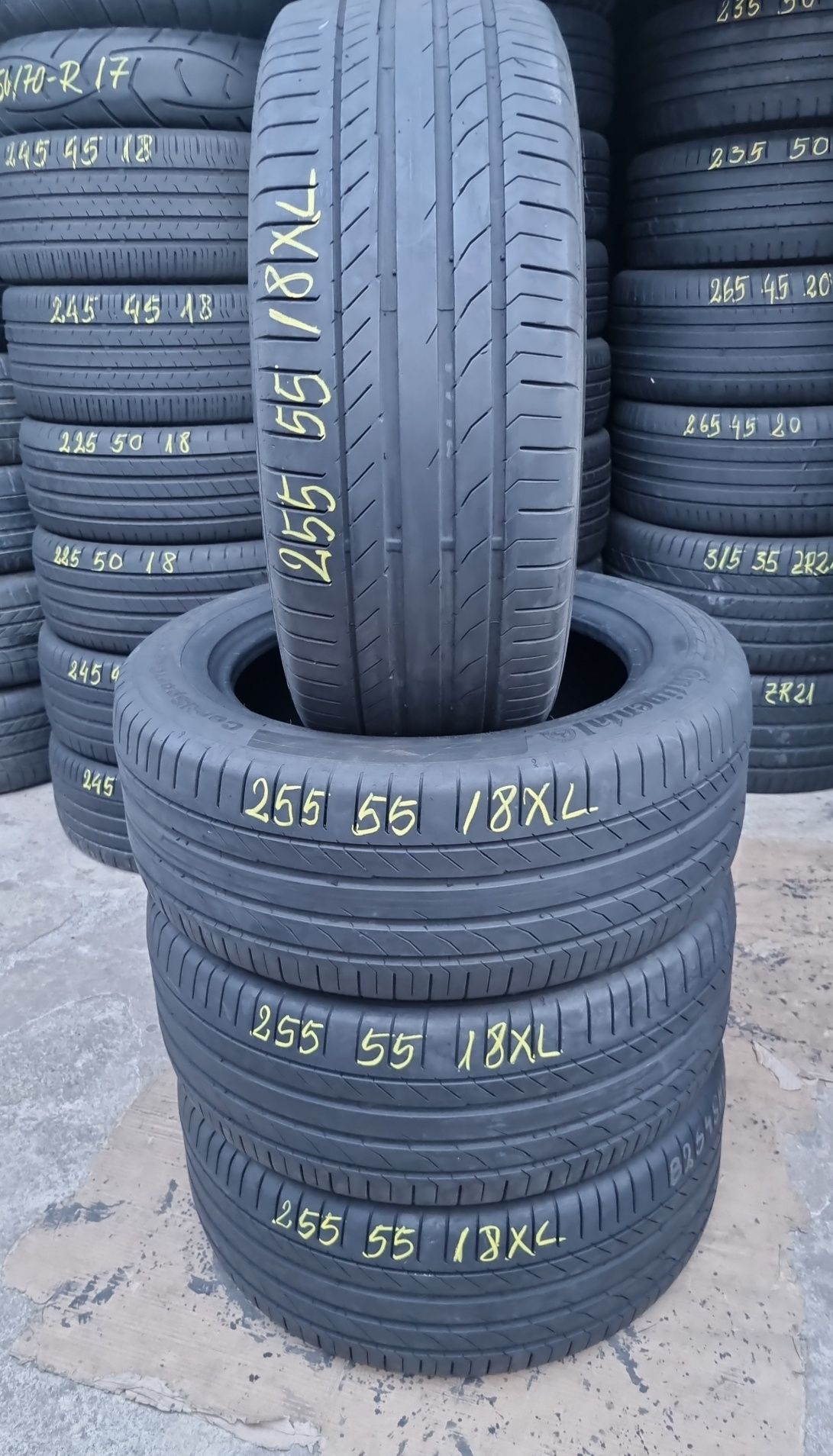 4 Anvelope Vară Continental 255 55 R18XL RUN-FLAT Stare Impecabilă.
