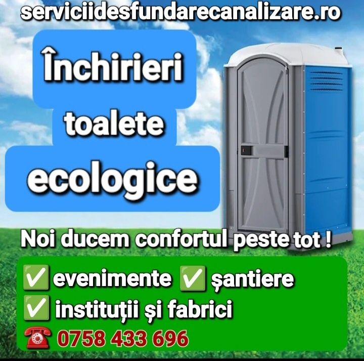 Toalete ecologice, închirieri wc-uri, închiriez toaleta  wc