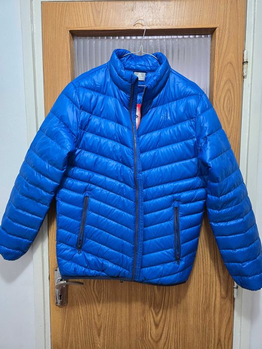 Geaca cu umplutura de puf PEAK, Albastru, L