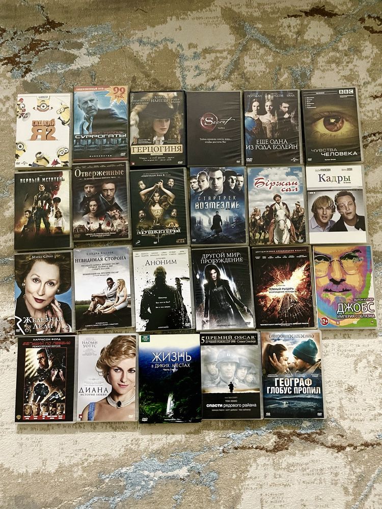 DVD фильмы диски разных жанров