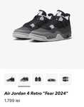 Air Jordan 4 Retro “Fear 2024”
