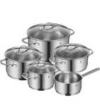 Set Vase WMF Provence inox argintiu 5 piese 16-24cm