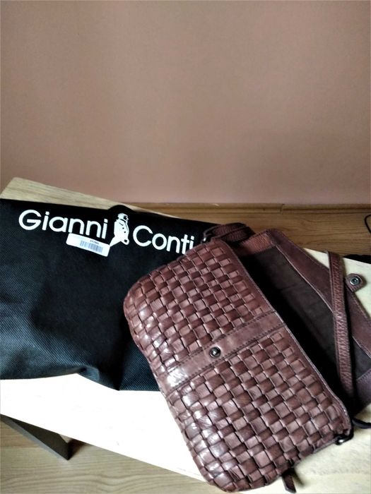 Geanta din piele naturala Gianni Conti, Italia