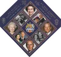 Super timbre colita nestampilata monarhie Anglia Regina Elisabeta II