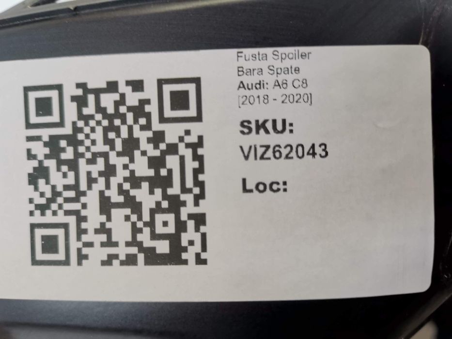 Спойлер за задна броня Ауди А6 / Audi A6 C8 Комби Оригинален в добро с