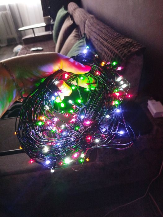 Гирлянда новогодняя, цветная 20 м