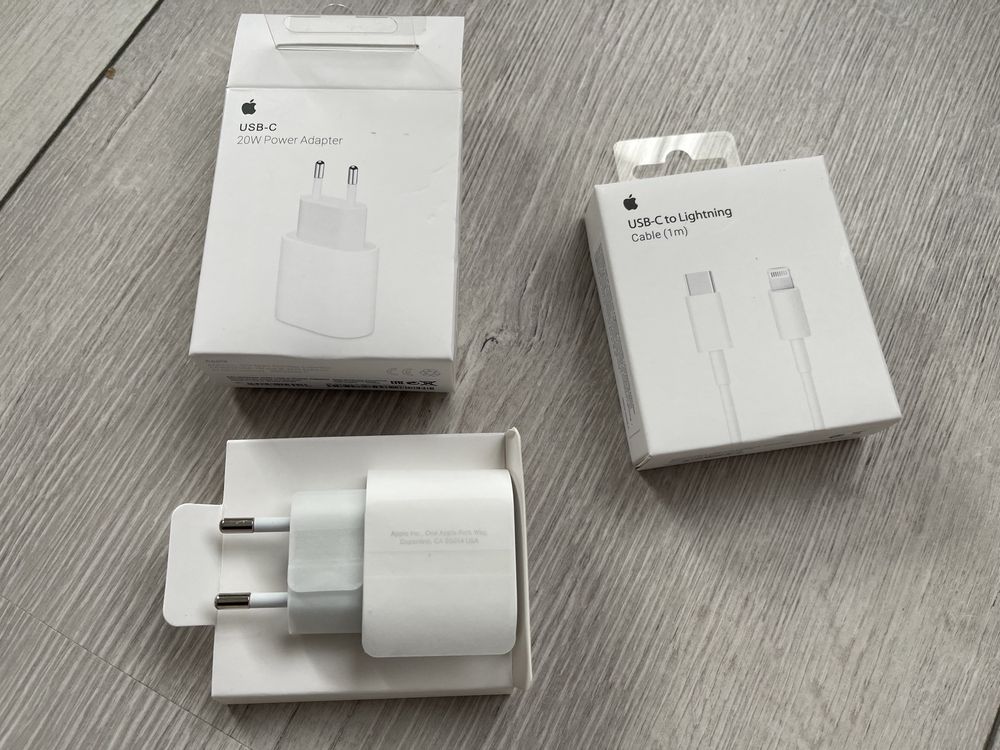 Incarcator USB-C 20W Apple iPhone si cablu Originale