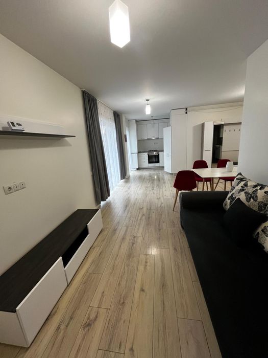 Set mobilier hol + living modern – alb lucios, stare excelentă