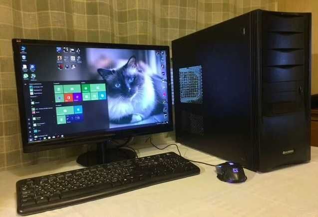 ПК для работ и игр в Дота 2, Гта 5, Роблокс, Мир танков. С монитором