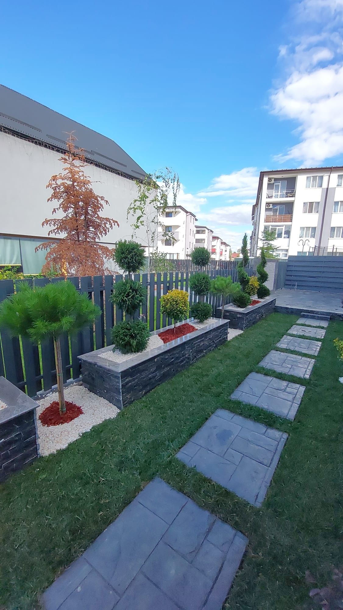 Amenajări grădini gazon și plante ornamentale