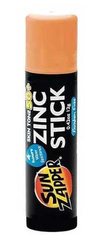 Sun Zapper Zinc Oxide Stick Mineral Sunscreen Light Skin 12grame