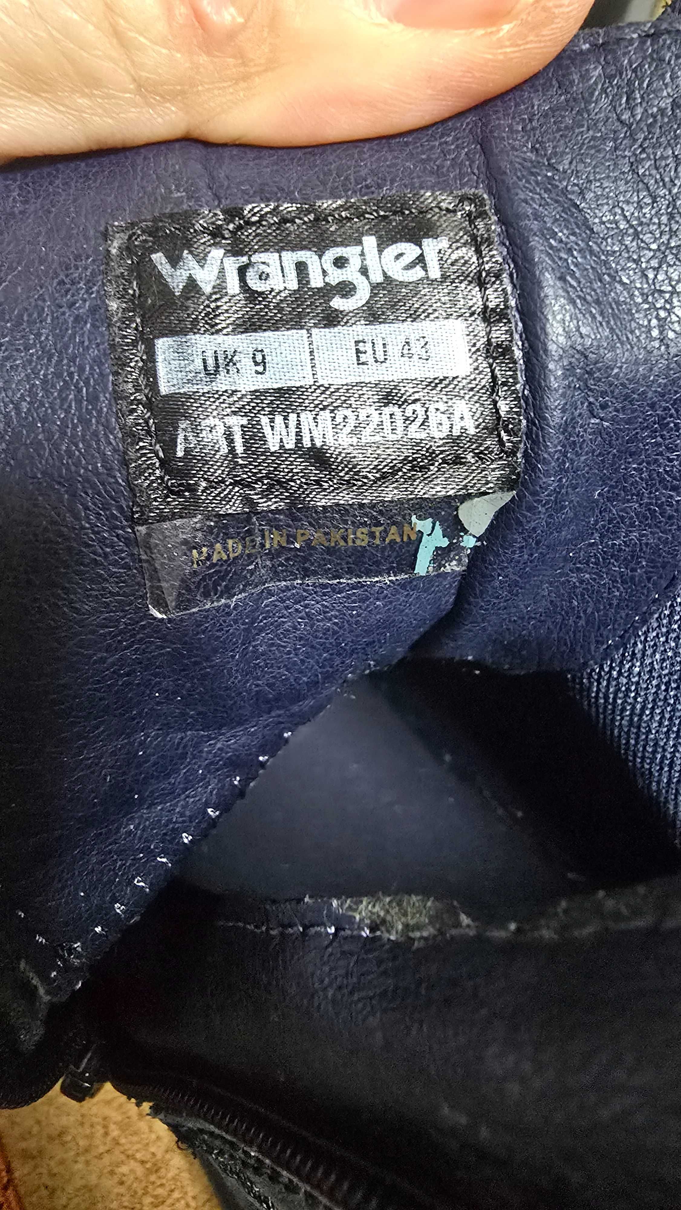 Мъжки боти естествена кожа Wrangler,Екста качество