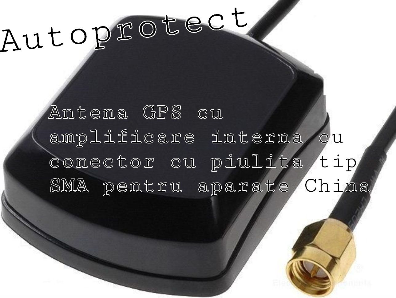 Antena GPS FAKRA VAG SMA-A ANDROID JVC Pioneer cu amplificare interna