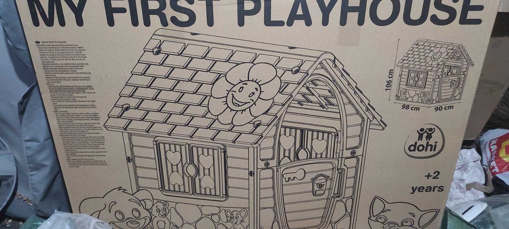 НОВИ Детска къща за игра розова и синя.