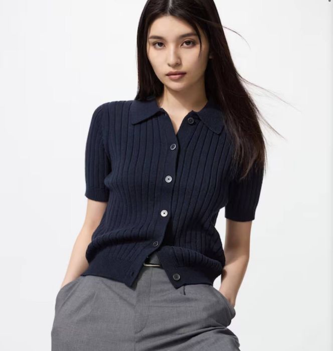 Женское поло от бренда юникло